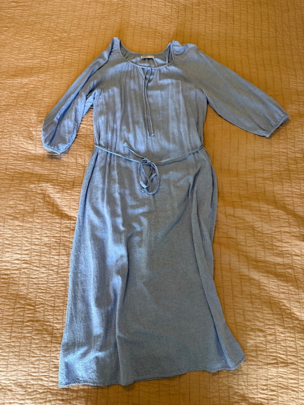 Lightweight Chambray Maxi Dress